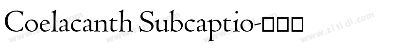 Coelacanth Subcaptio字体转换